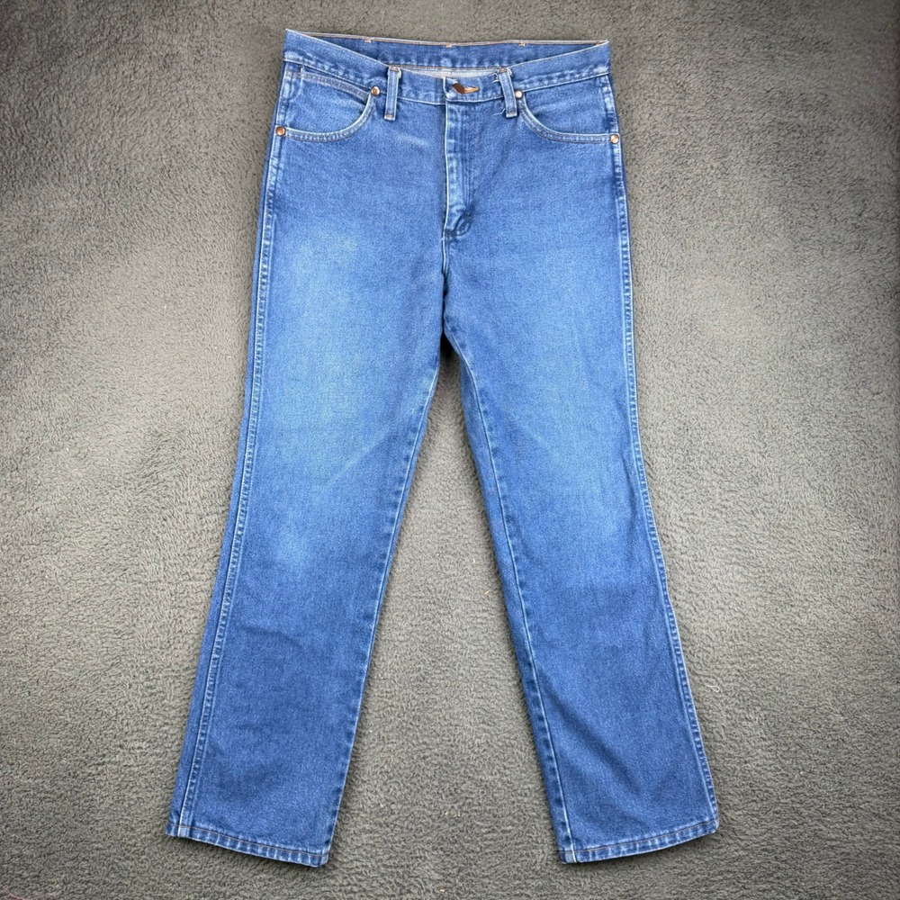 Wrangler 936DEN Cowboy Cut Slim Fit Jeans Blue Denim 32x30 Mens